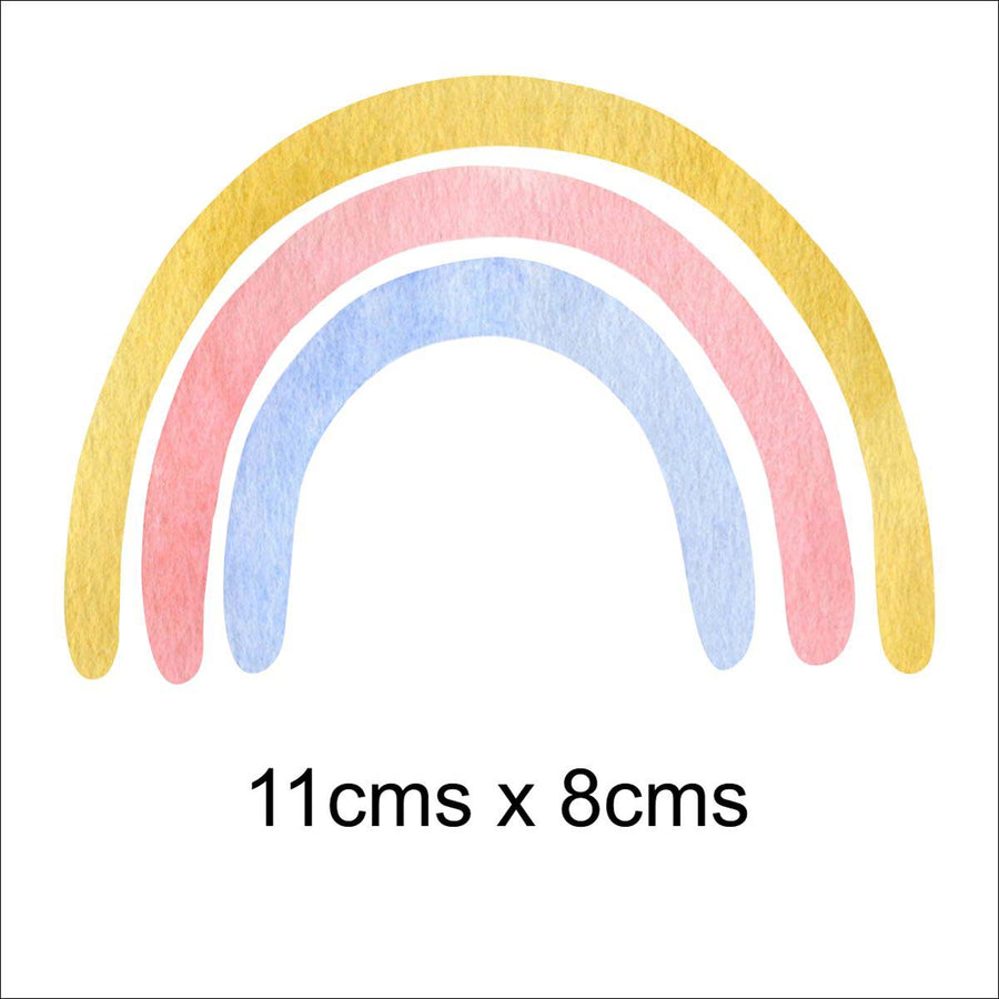 Water-Coloured Rainbows Wall Stickers