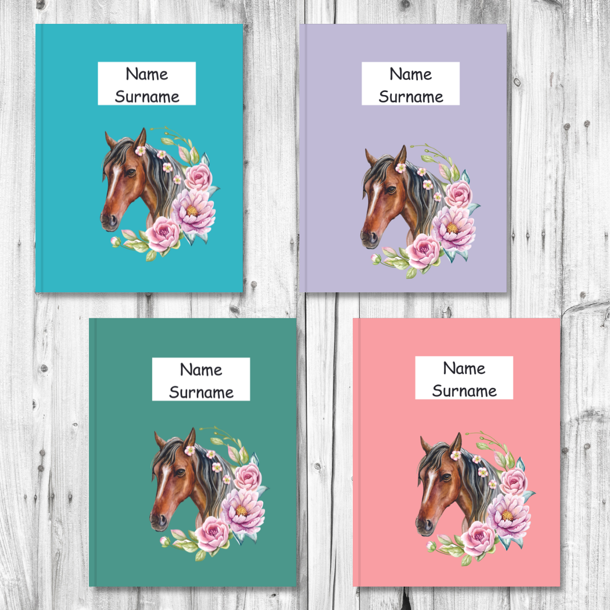 Personalised Sticky A4 Front Book Covers