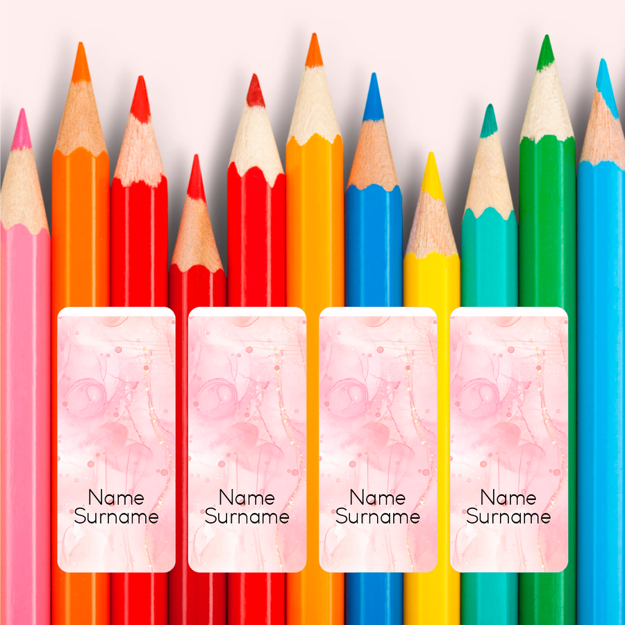 Aesthetic Wrap Around Pencil Labels