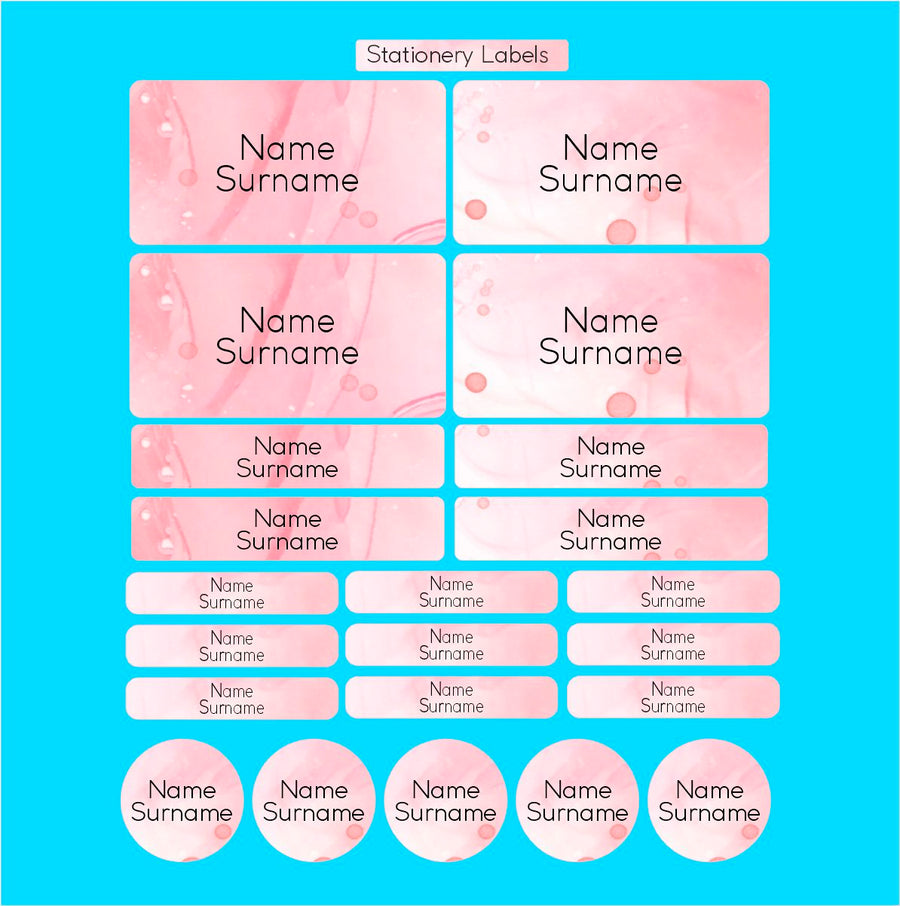 Aesthetic Primary School Label Combo