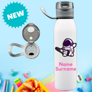 Astronaut - Girls Stainless Steel Personalised Bottle
