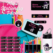 Astronaut- Girls Stationery Label Maxi Combo