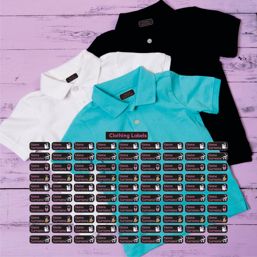 Astronaut - Girls DTF Clothing Labels