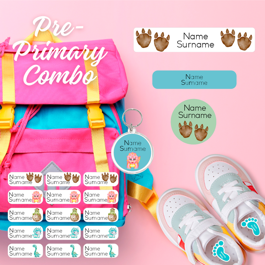Baby Dino Pre-Primary Label Combo