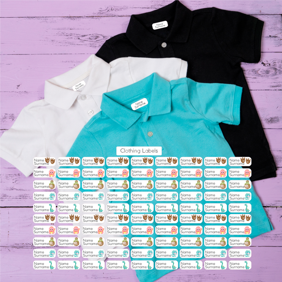 Baby Dino DTF Clothing Labels
