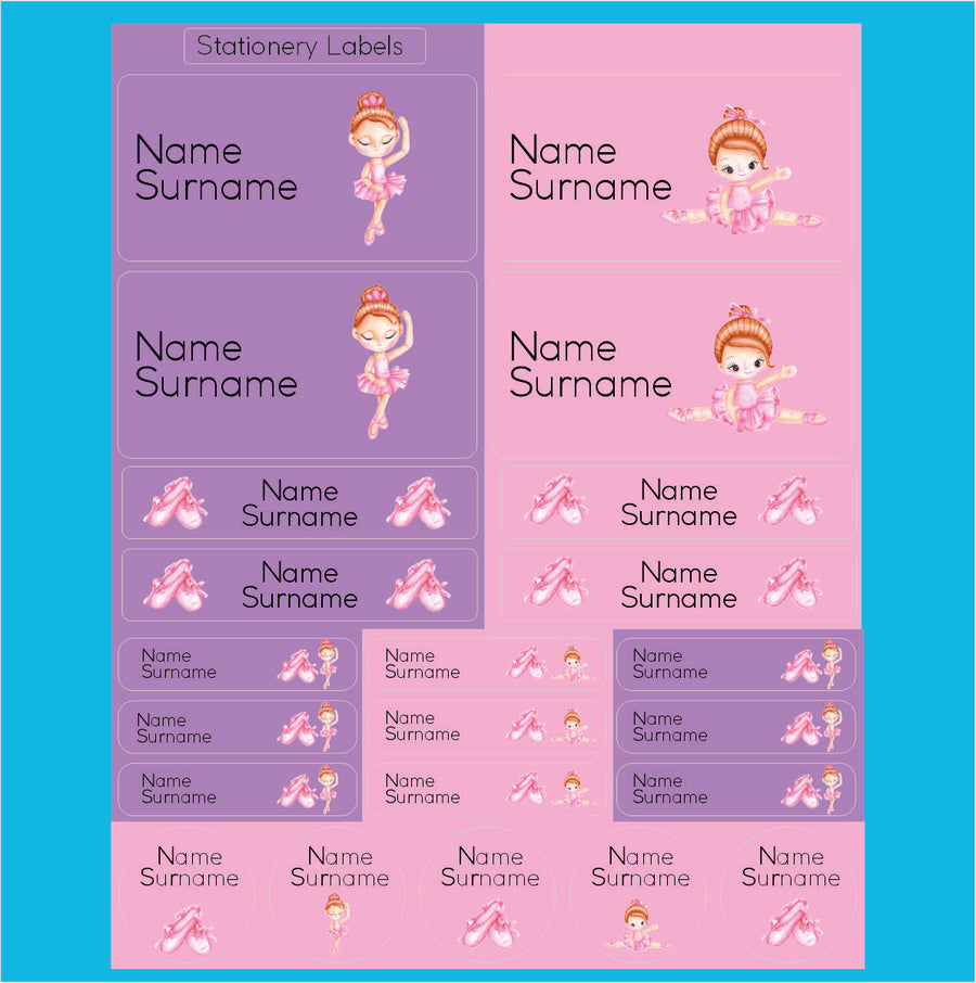 Ballerina Princess Maxi School Stationery Pack Coral Designs