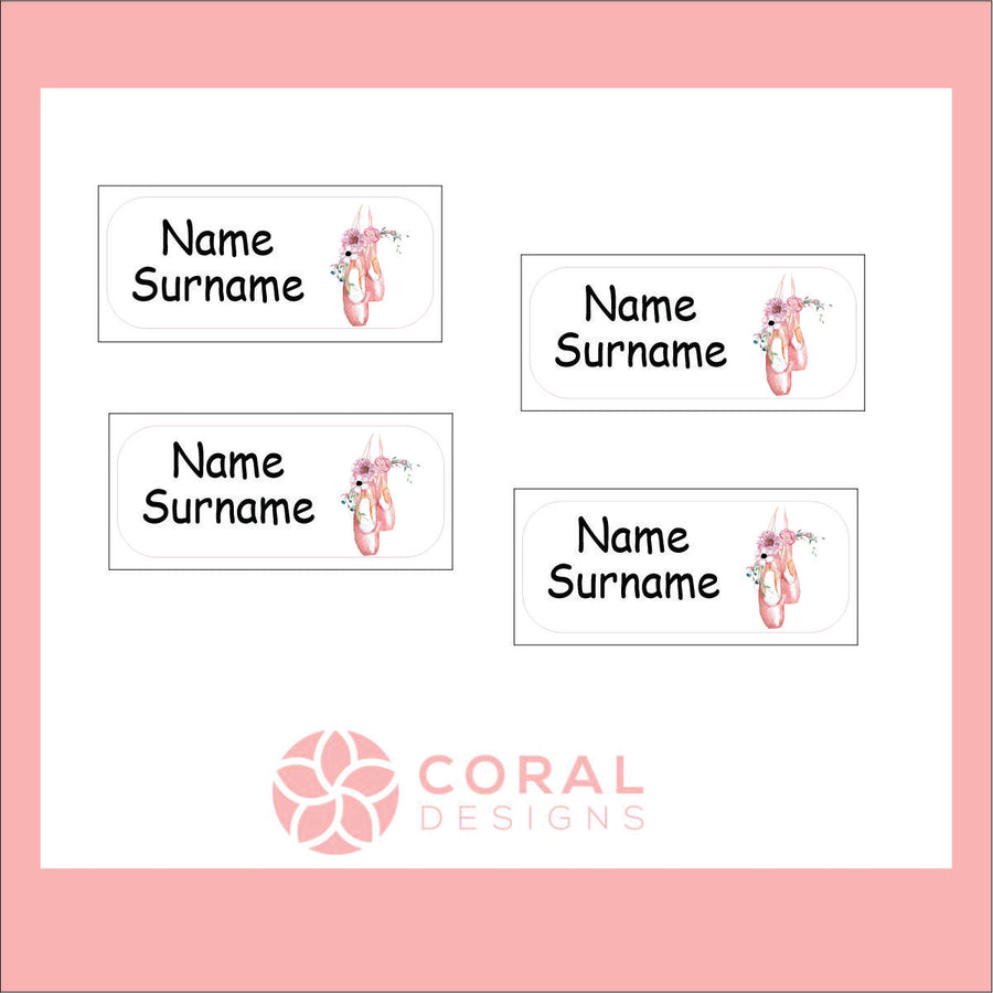 Ballerina Peel & Stick Clothing Labels