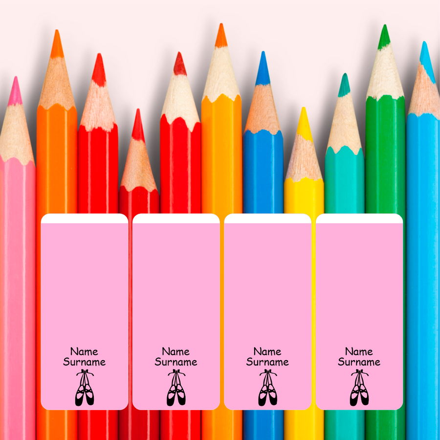 Ballet Time Wrap Around Pencil Labels