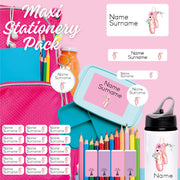 Ballet Maxi School Stationery Pack Coral Designs