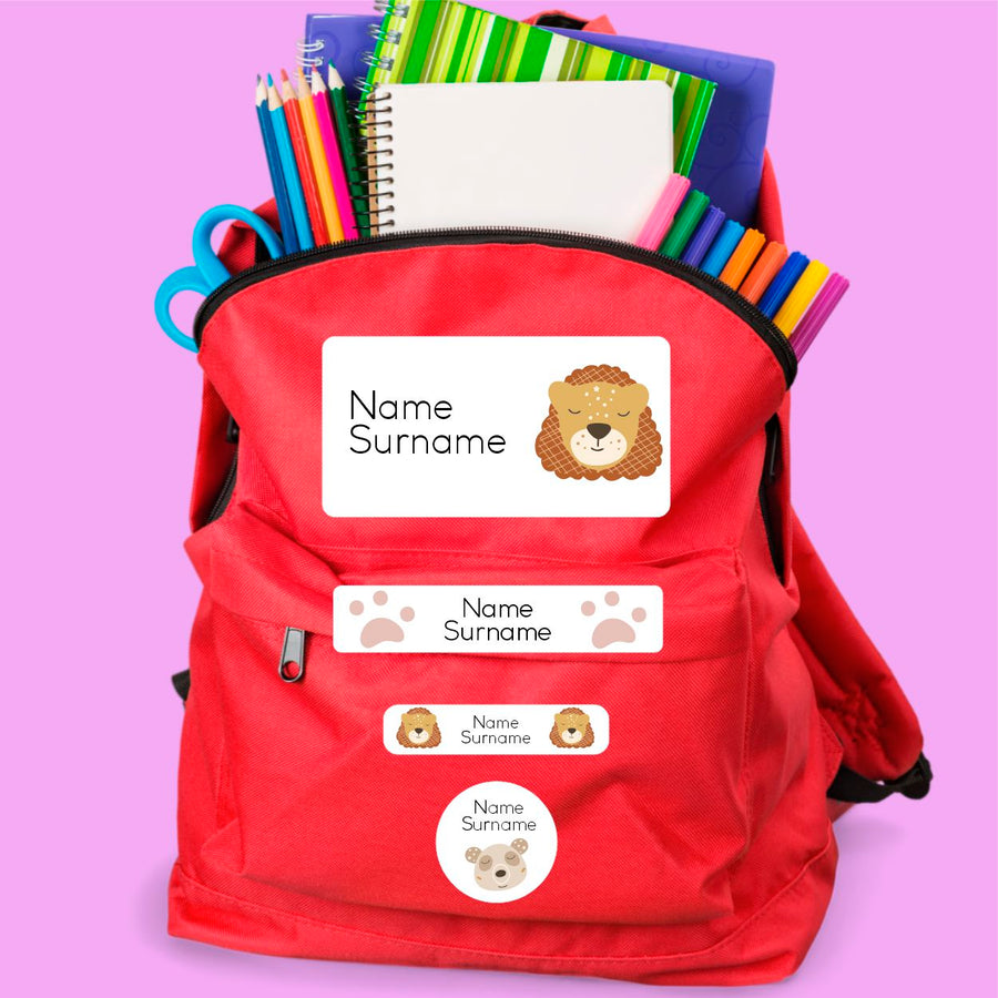 Boho Animals Stationery Labels