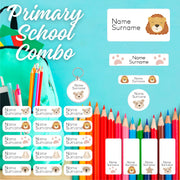 Pre-Primary Stationery Combo, personalised, waterproof, non-toxic labels