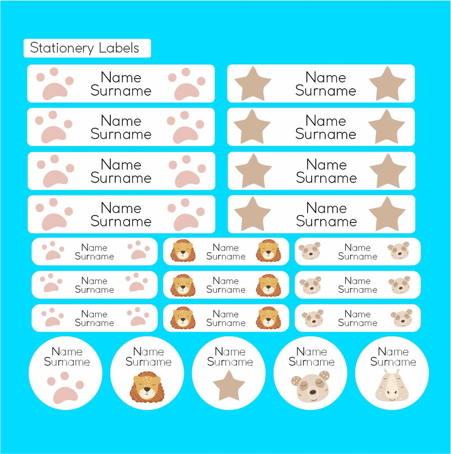 Boho Waterproof name labels for school South Africa