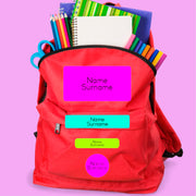 Bright Colours Stationery Labels