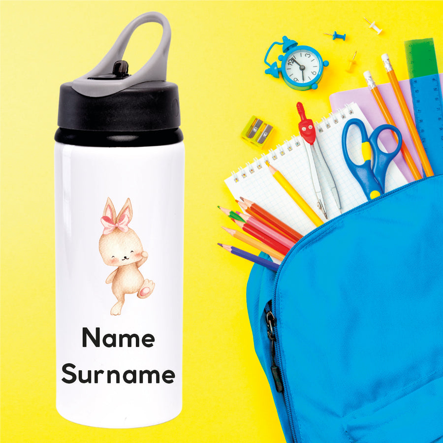 Bunnies Aluminium Water Bottle 650ml