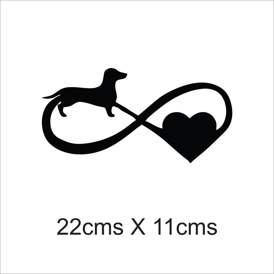 Dachshund Love Car Sticker
