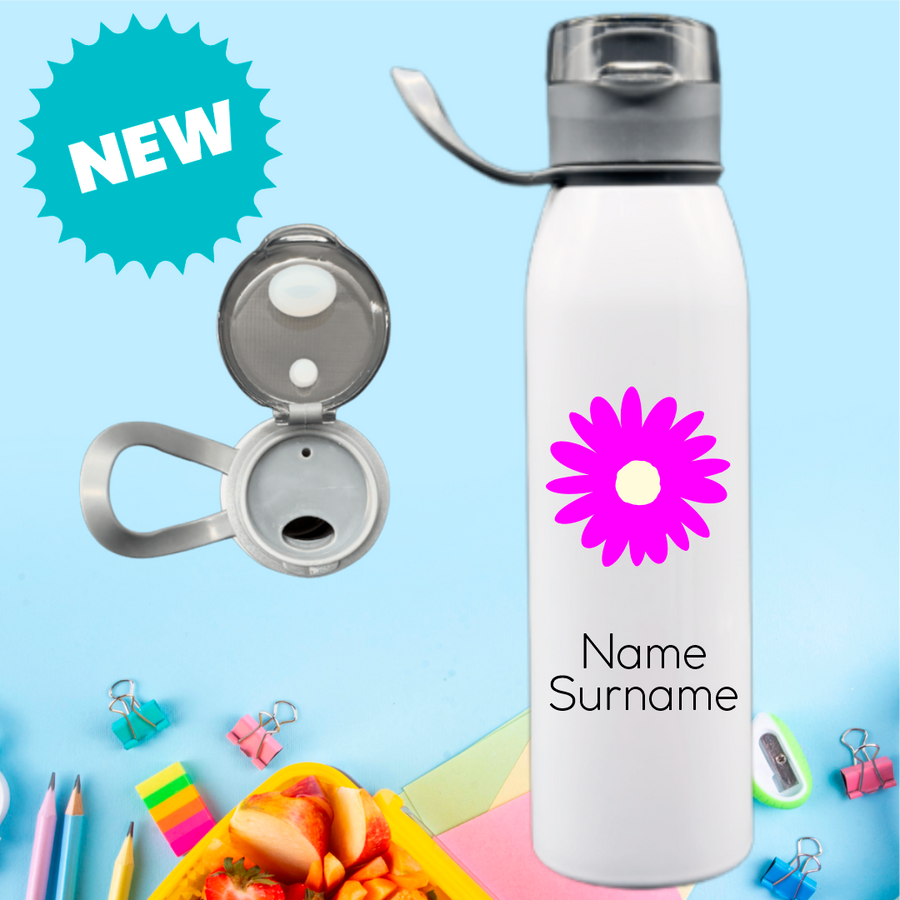 Daisy Stainless Steel Personalised Bottle