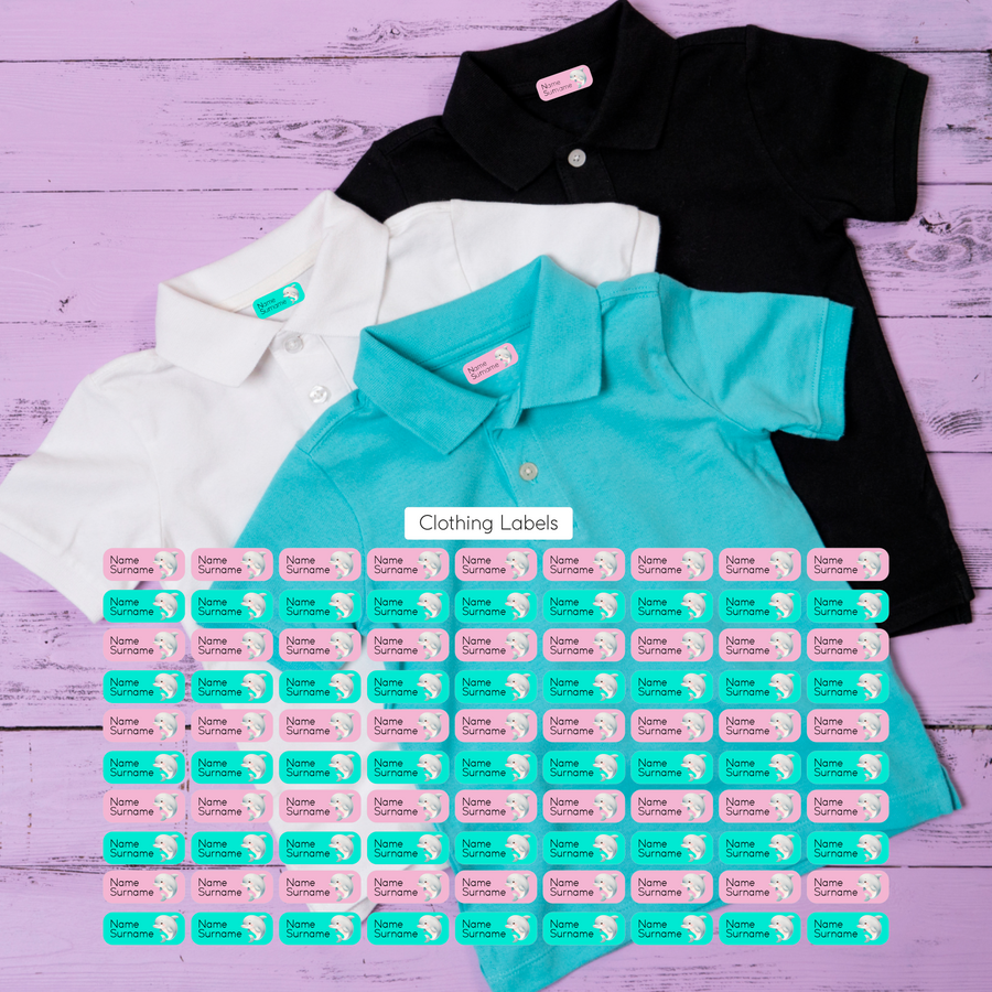 Dolphin DTF Clothing Labels