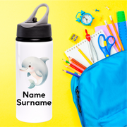 Custom kids water bottle with name print – dishwasher safe and durable by Coral Designs