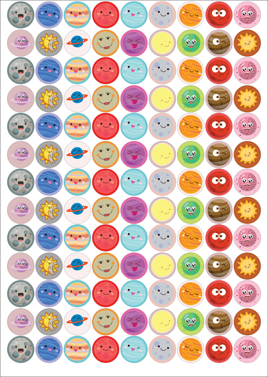 Faces Teacher Stickers