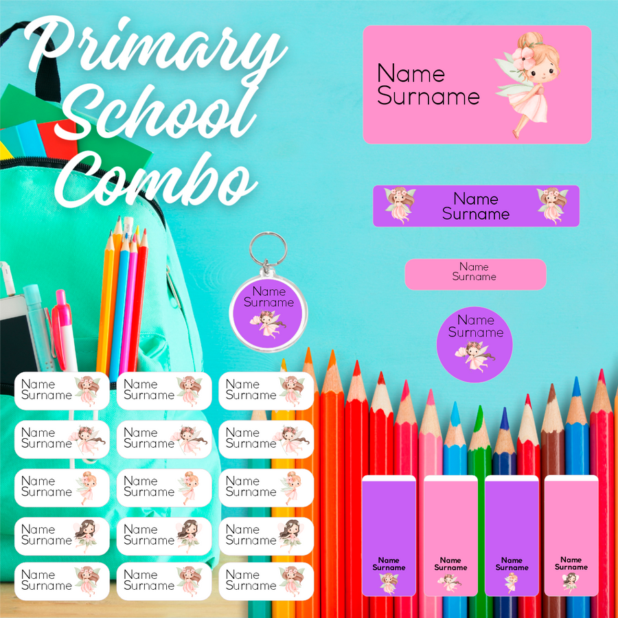 Fairies Primary School Label Combo