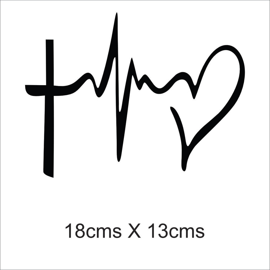 Faith, Love, Hope Car Sticker