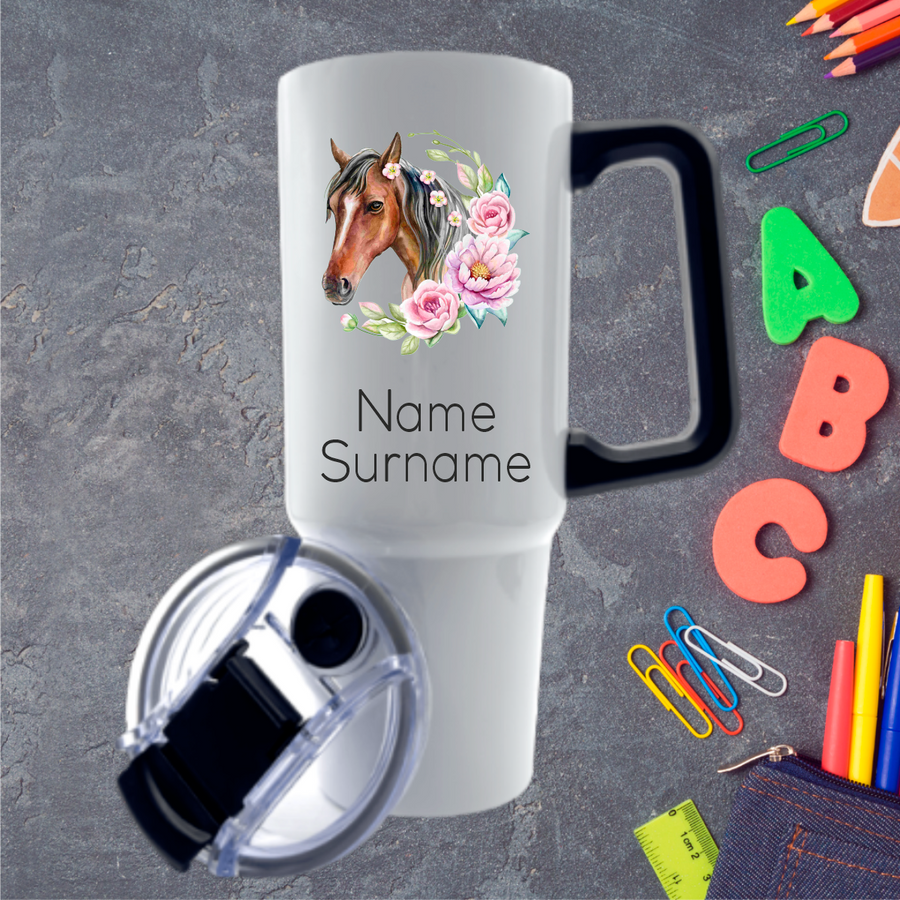 Flower Horse Stanley Dupe 890ml Tumbler