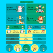 Forest Animal Stationery Labels