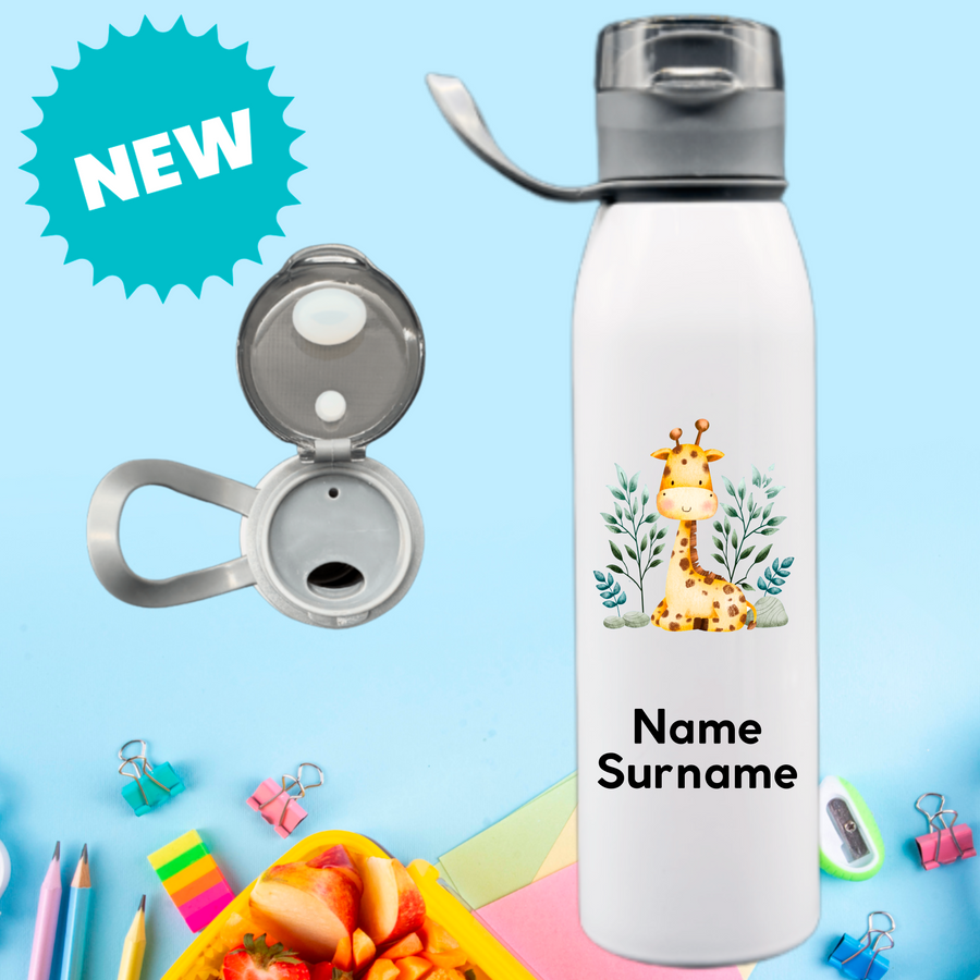 Forest Animal Stainless Steel Personalised Bottle