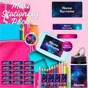 Galaxy Maxi School Stationery Pack Coral Designs