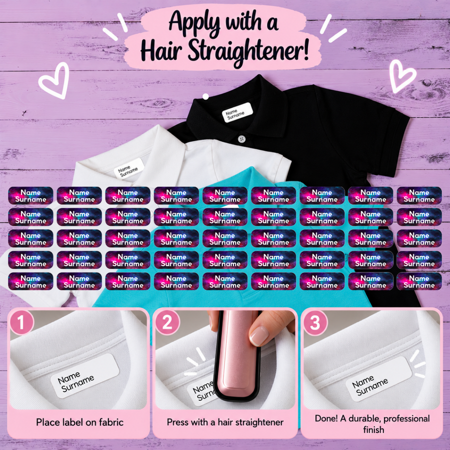 Galaxy Clothing Labels