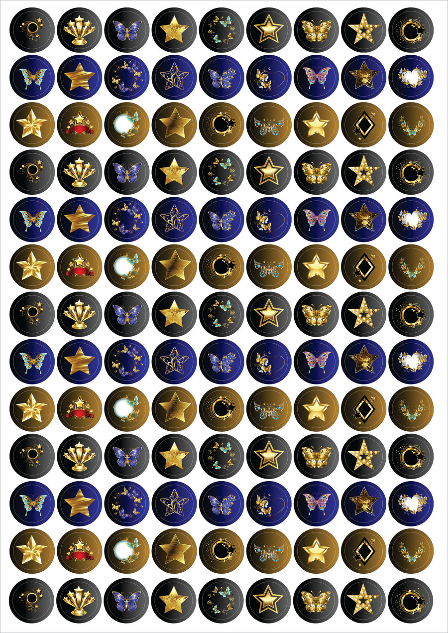 Golden Collection Teacher Stickers