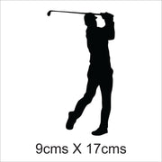 Golfing 2 Car Sticker