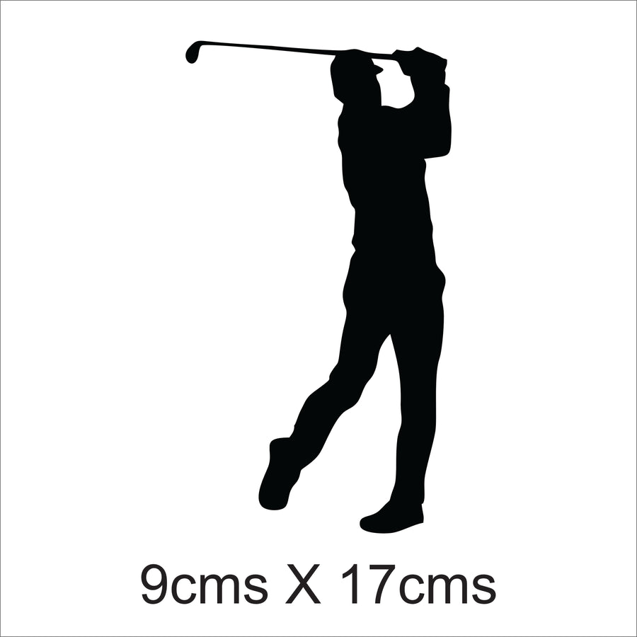 Golfing 2 Car Sticker