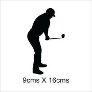 Golfing Car Sticker