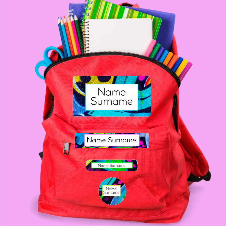 Graffiti Stationery Labels