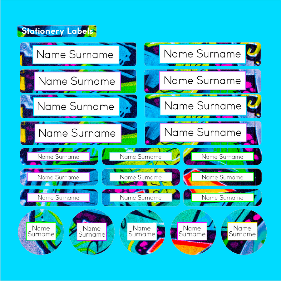 Graffiti Pre-Primary Label Combo