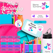 Hearts Stationery Label Maxi Combo