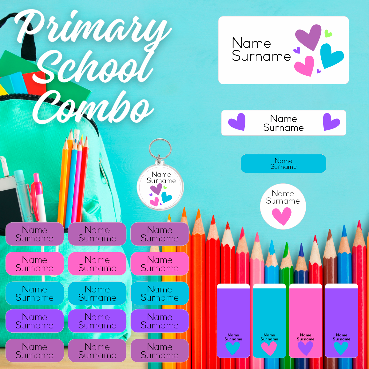aterproof name labels for school South Africa