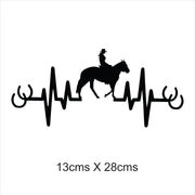 Horse Heartbeat Car Sticker