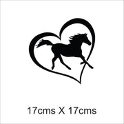Horse Love Car Sticker