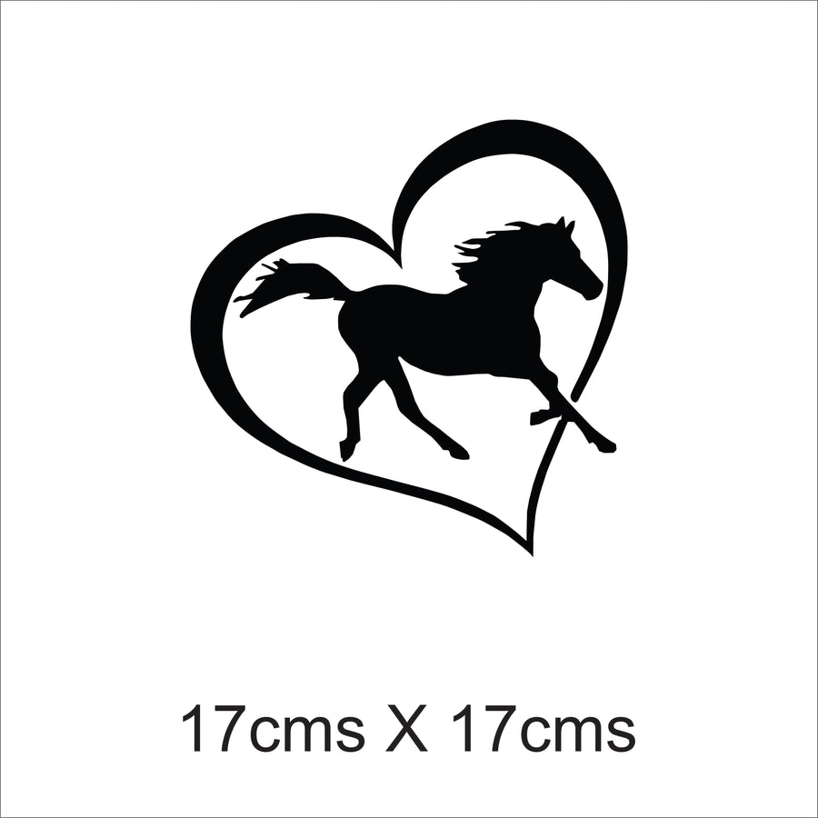 Horse Love Car Sticker