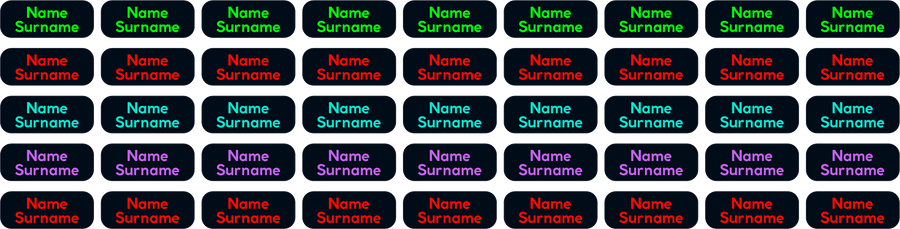 Just Playing Clothing Labels