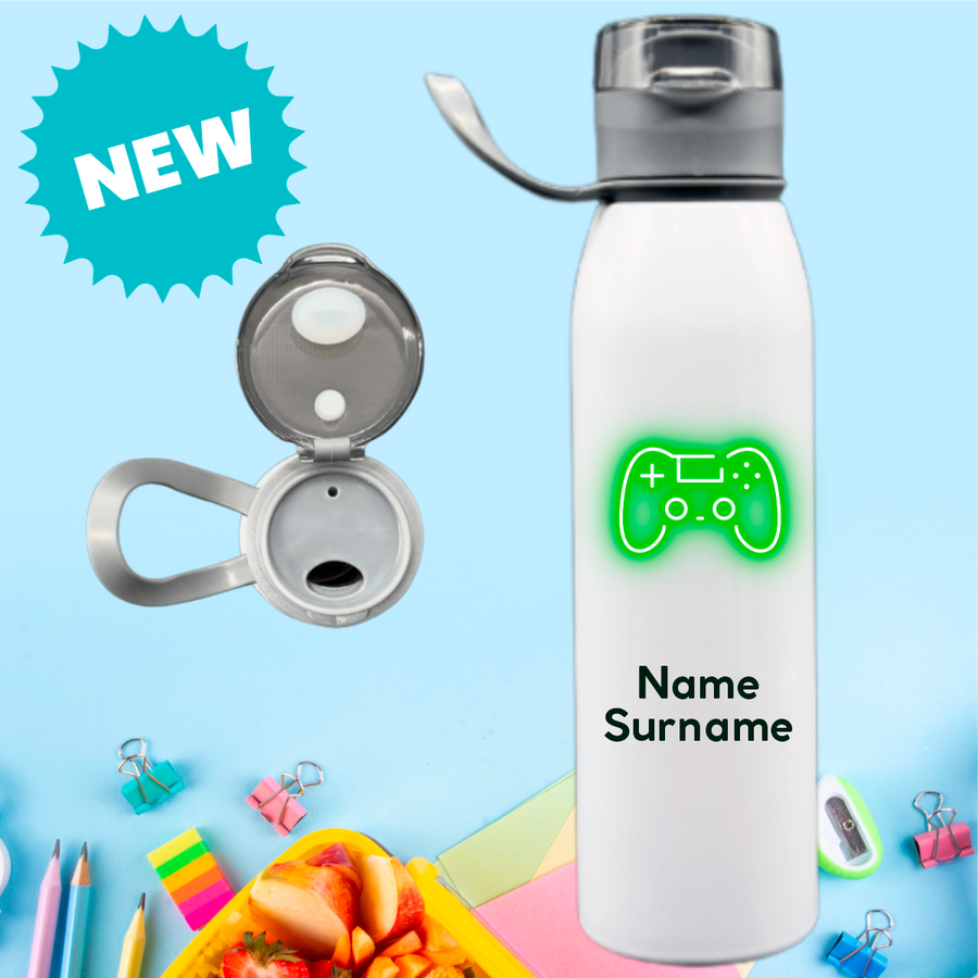 Just Playing Stainless Steel Personalised Bottle