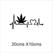 Leaves and Things Heartbeat Car Sticker