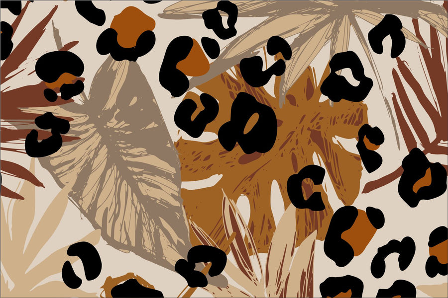 Leopard Print & Leaves Placemats