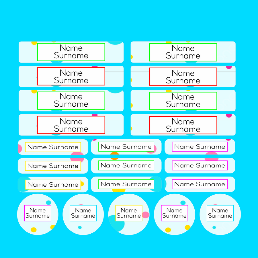 Lots of Dots Stationery Labels