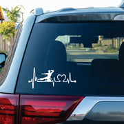 Martial Arts Heartbeat Car Sticker