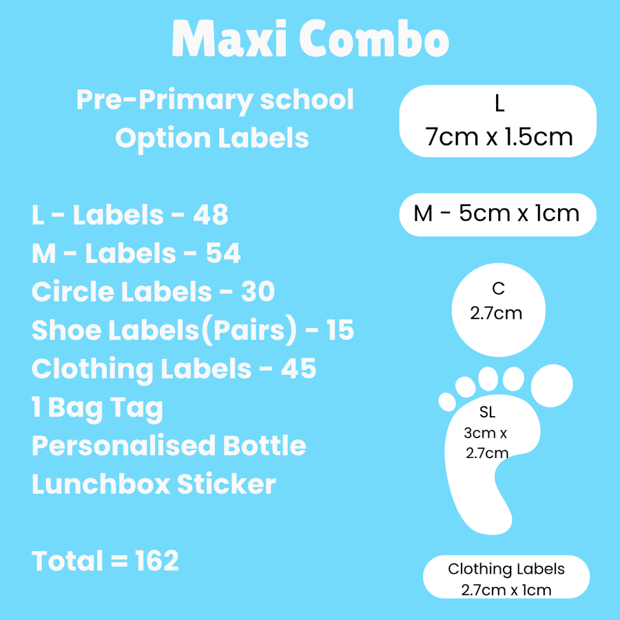 Waterproof name labels for school South Africa