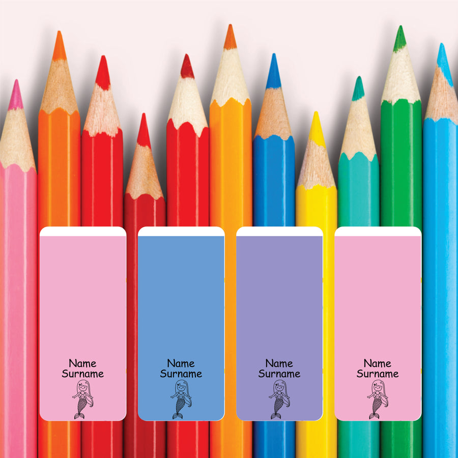Mermaid Wrap Around Pencil Labels