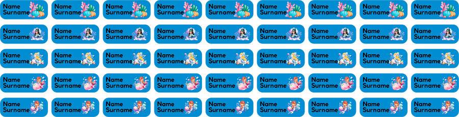 Mermaids Clothing Labels